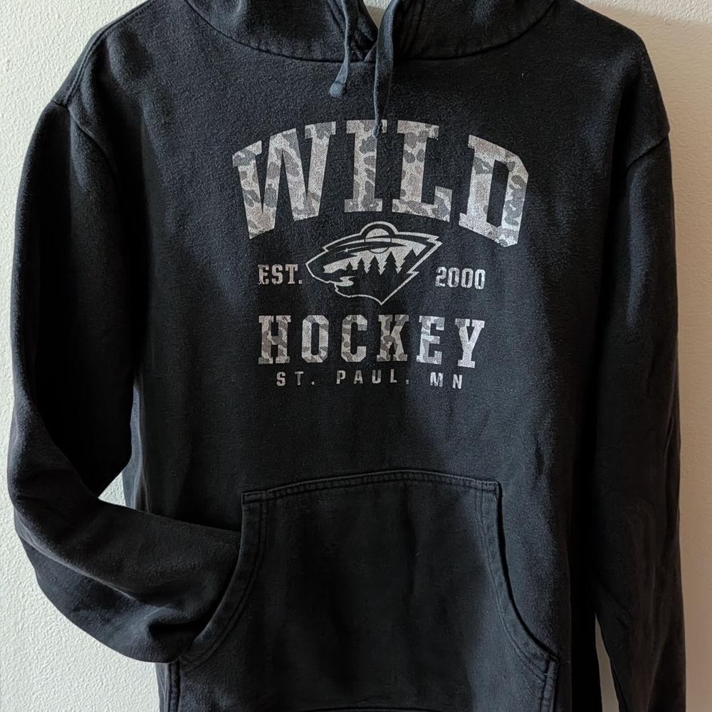 Wild Hockey Black Hoodie